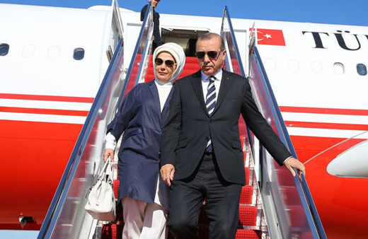 Cumhurbaşkanı Erdoğan ABD'de bu pankartlarla karşılandı