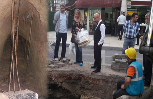 Metro hattı çalışmasında bulundu ucu bakın nereye çıktı