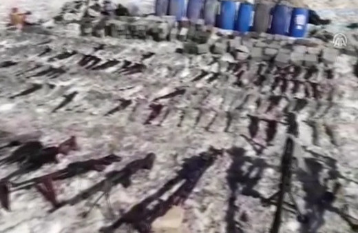 Şırnak'ta çok sayıda silah ve mühimmat ele geçirildi