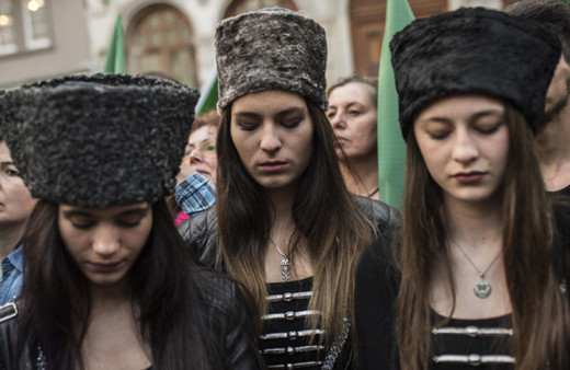 Çerkes Sürgünü  Taksim'de anıldı