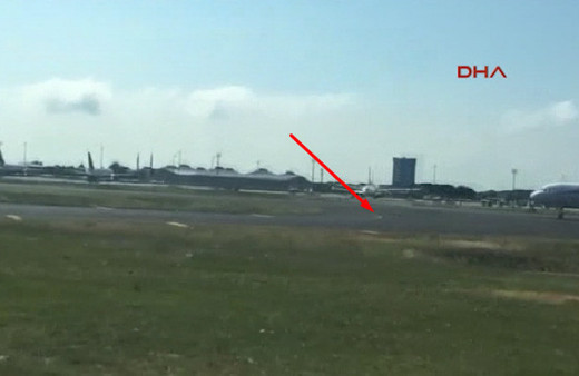 Piste giren köpek ortalığı karıştırdı