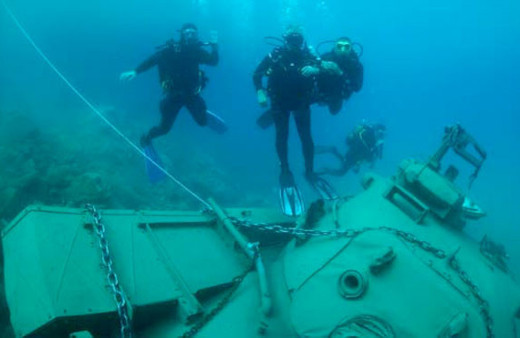 45 tonluk tank Güvercin Adası'na taşındı 