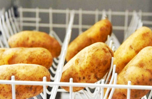 Patatesleri alın bulaşık makinesine atın çalıştırın bakın neler olacak!