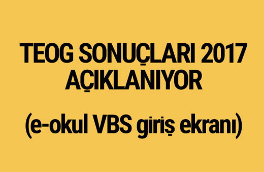 TEOG sonuçları bugün saat 10.00'da MEB e-okul'da açıklamaya dikkat!