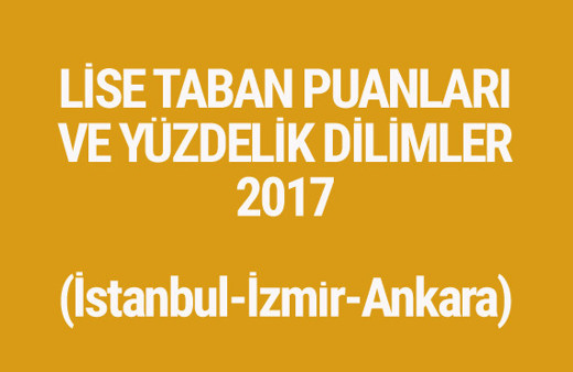 TEOG sonuçları 2017 lise taban puanları tam listesi