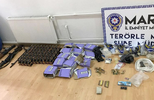 Mardin'de bahçenin duvarına saklamışlar