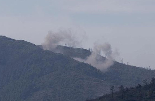 Esad rejimi, Türkmendağı'nı top atışlarıyla vurdu
