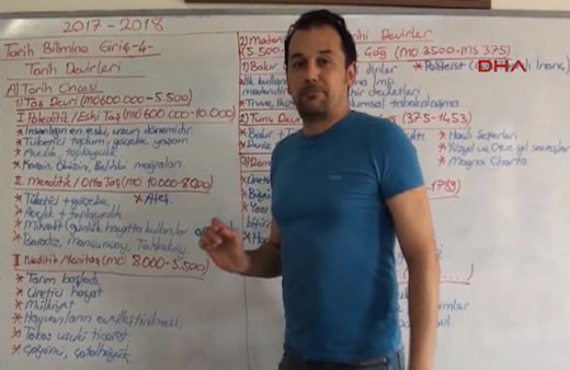 Ders çekimleri sırasında meydana gelen deprem kamerada