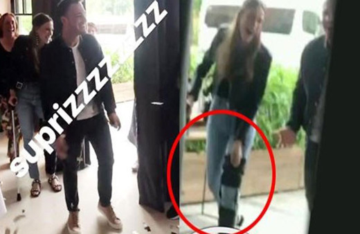 Serenay Sarıkaya 'Fi' dizi setinde sakatlandı