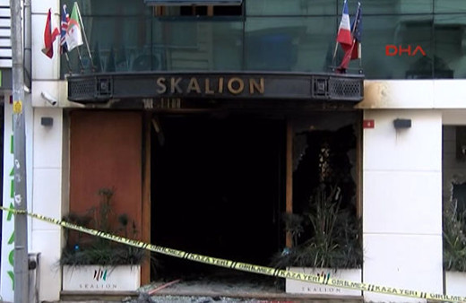 Fatih'te otel yangını 