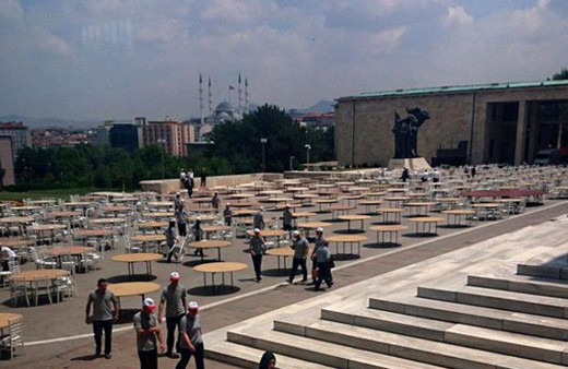 Meclis'te iftar sofrası hazırlıkları sürüyor