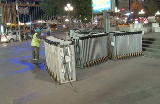 CHP'lilerin yürüyüş başlatacağı Güvenpark'ta hareketli gece