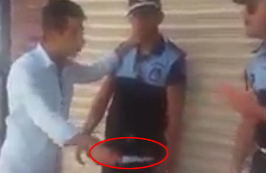 Yol ortasında korku dolu anlar!