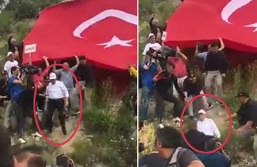 Adalet Yürüyüşü'ndeki Kılıçdaroğlu fena düştü