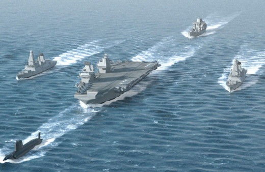 İngiltere'nin en büyük uçak gemisi denize açıldı