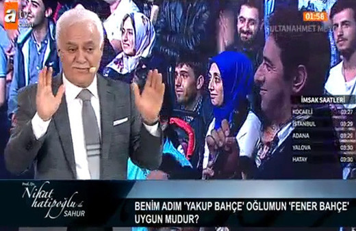 Nihat Hatipoğlu cevapladı! Oğlumun adı 'Fener Bahçe' uygun mudur?