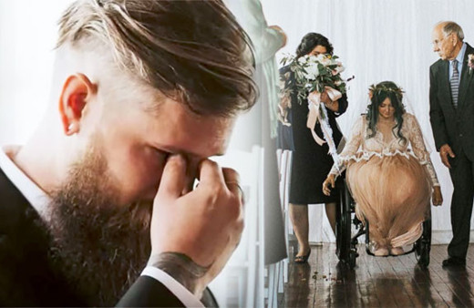 Engelli gelin düğününde sırrını açıkladı damat gözyaşlarını tutamadı