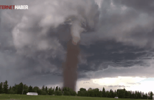 Dev kasırga böyle görüntülendi