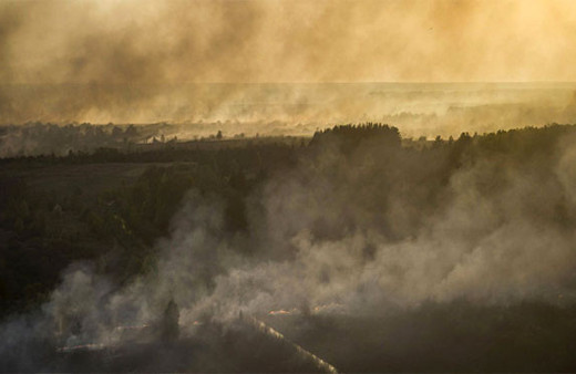 Çernobil'de orman yangını faciası 