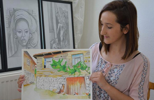 Kanser tedavisi görüyor en büyük hayali sergi açmak