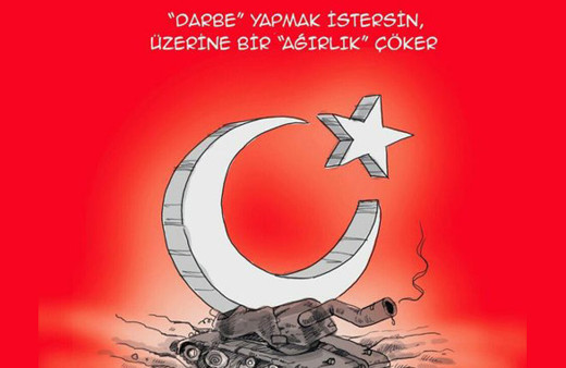 15 Temmuz çizimleri! Darbenin en çarpıcı karikatürleri