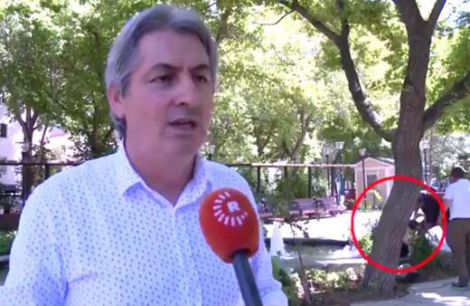 Ankara'da korku dolu anlar çekimi bırakıp oraya koştu