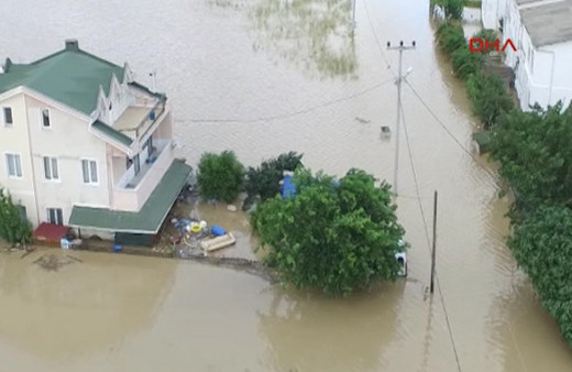 Silivri sular altında