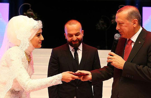 Cumhurbaşkanı Erdoğan nikah şahidi oldu