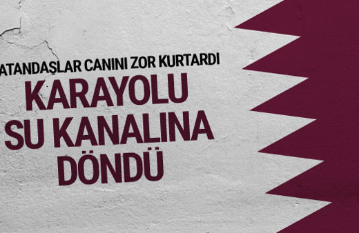 Nusaybin'de yollar su altında kaldı