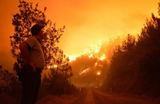 İzmir'deki felaketin havadan görüntülendi