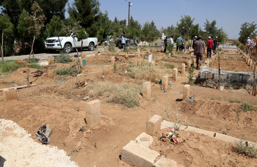 PKK mezarlığının o eski halinden eser yok şimdi
