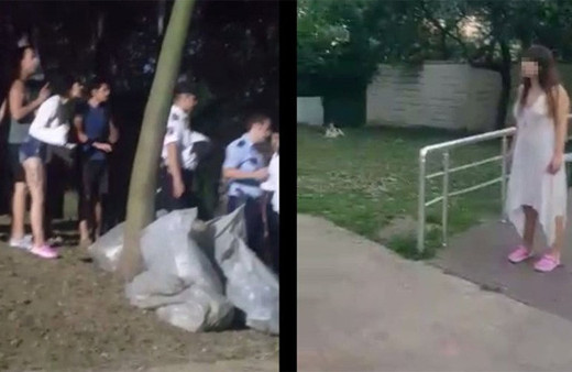 Maçka Parkı'nda bir garip kıyafet kavgası