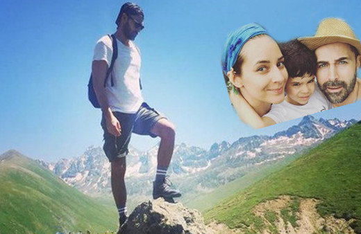 Ünlü çift Bodrum'a Çeşme'ye değil dağa bayıra çıktılar bakın nasıl...