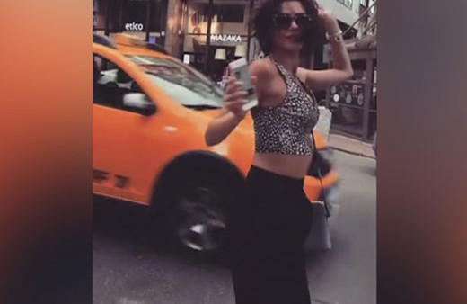 Nesrin Cavadzade'nin sokak dansı!