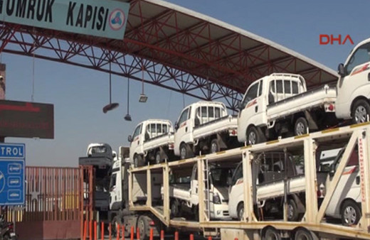 Özgür Suriye Ordusu'na araç sevkiyatı