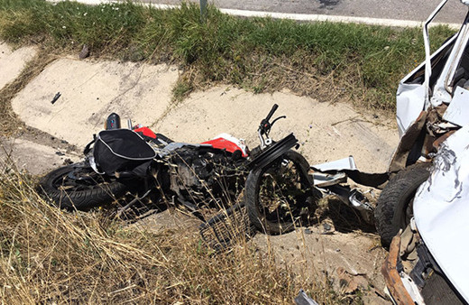 Tekirdağ'da feci kaza: Motosiklet sürücüsü öldü!
