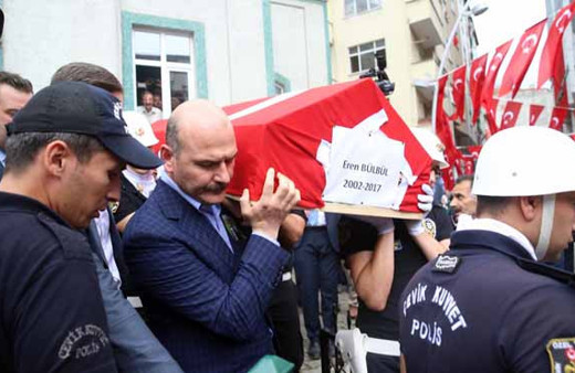 Şehit Eren Bülbül son yolculuğuna uğurlandı 