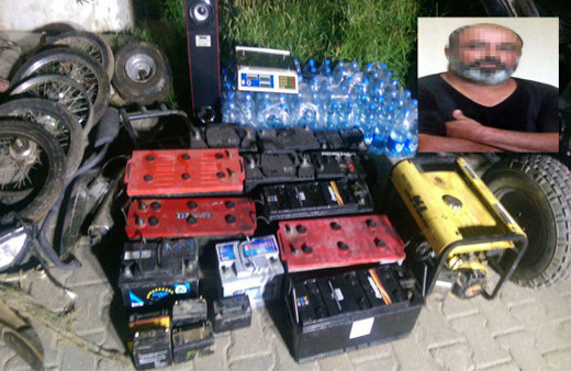 Aydın'da akü hırsızı cezaevi firarisi yakalandı
