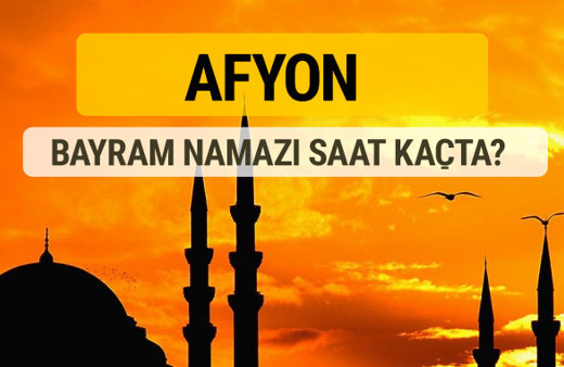Afyon Kurban bayramı namazı saati - 2017