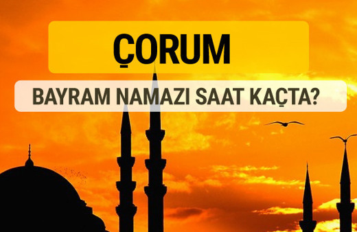 Çorum Kurban bayramı namazı saati - 2017
