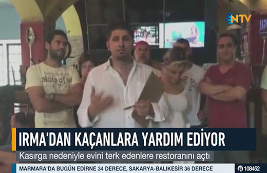 Türk işletmeci Irma kasırgasından kaçanlara yardım ediyor