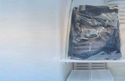 Kot pantolonunuzu alın buzdolabına koyun bakın neler olacak