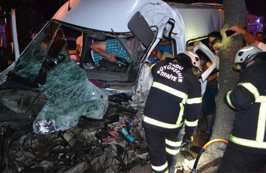 Ordu'da iki minibüs çarpıştı: 5 yaralı