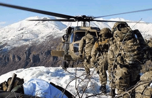 Tunceli'de hava harekatı teröristler etkisiz hale getirildi