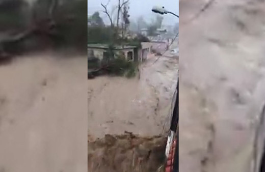 Porto Riko sokakları sular altında kaldı