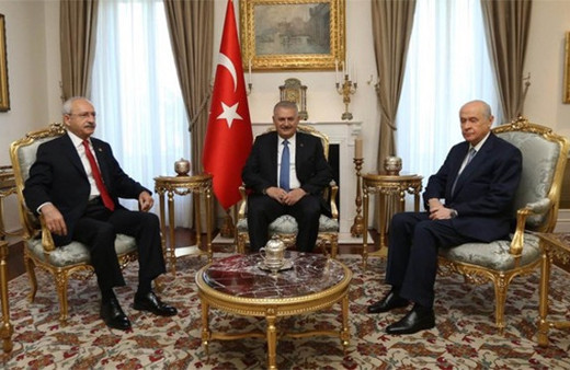 TBMM'de sürpriz zirve! Yıldırım, Bahçeli ve Kılıçdaroğlu...