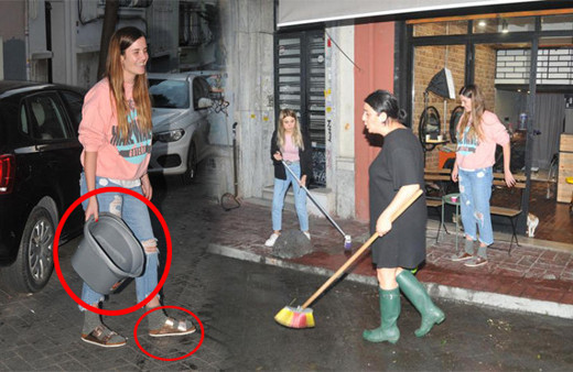 Ünlü oyuncudan Bergüzar Korel'e temizlik yardımı "30 yıl boyunca çöp biriktirmişler"