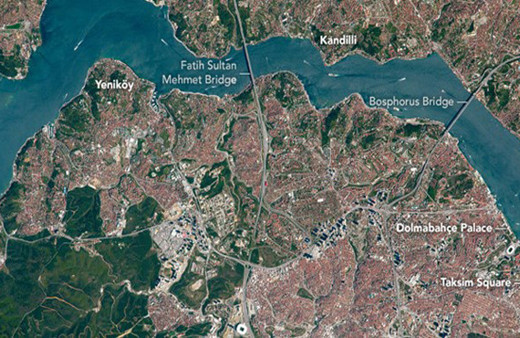 NASA yayınladı İstanbul Boğazı gün geçtikçe korku salıyor!