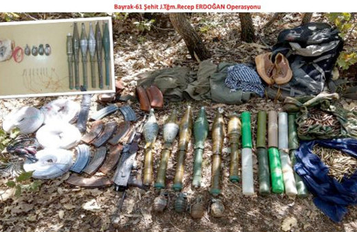 Diyarbakır Dicle kırsalında PKK cephaneliği bulundu