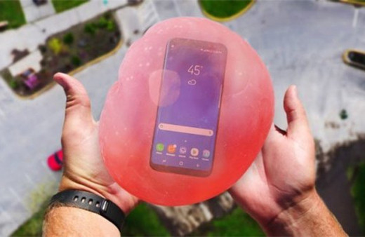 Galaxy S8, su dolu balon içerisinde fırlatılırsa